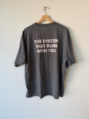 New Balance Charcoal Short-Sleeve T-Shirt The System that Runs With You